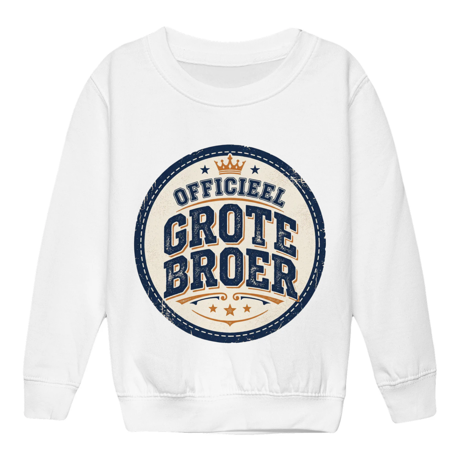 Officieel grote broer kindertrui in Arctic White